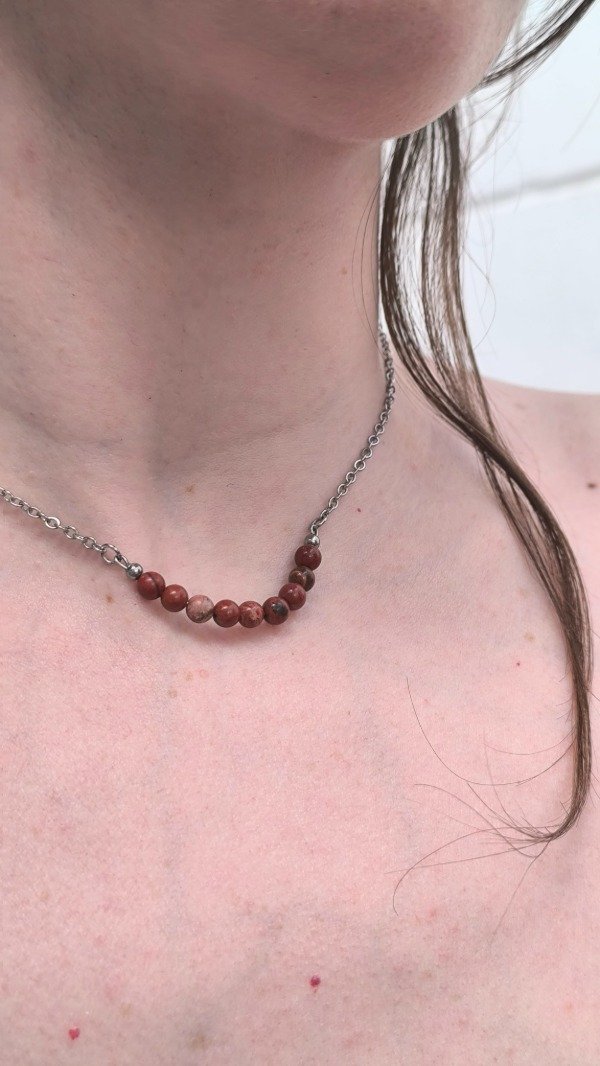 Producto - Collar Jaspe Rojo
