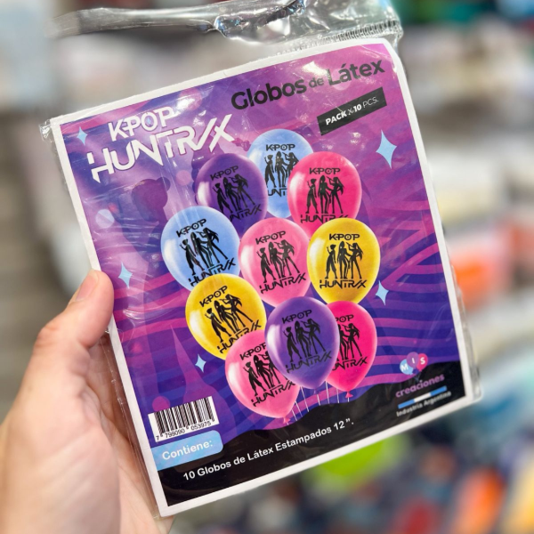Producto - Globos estampados GUERRERAS KPOP x10 unidades 12"