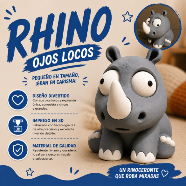 Producto - Juguete Rinho Ojos Locos - 0