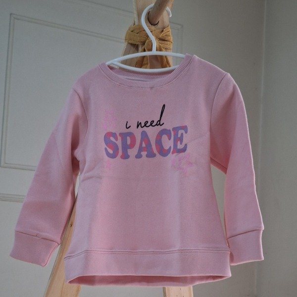 Producto - BUZO Frisa Rosa Space Talle 4 Nuevo Niña