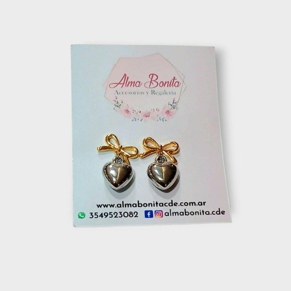 Producto - Aros moño corazón