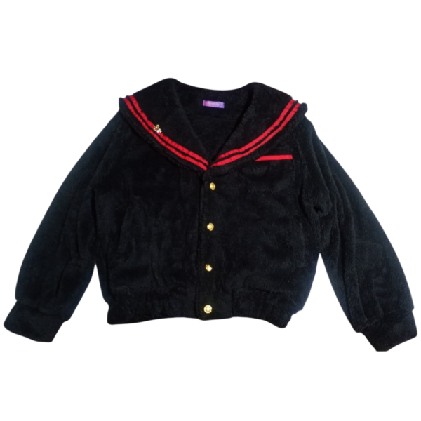 Producto - Chaqueta marinera corderito negro x rojo