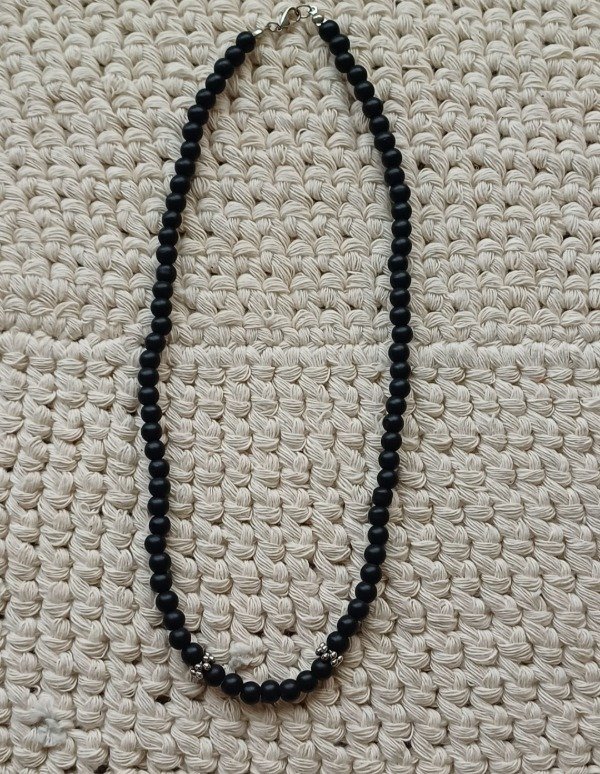 Producto - Collar perla con detalles en metal