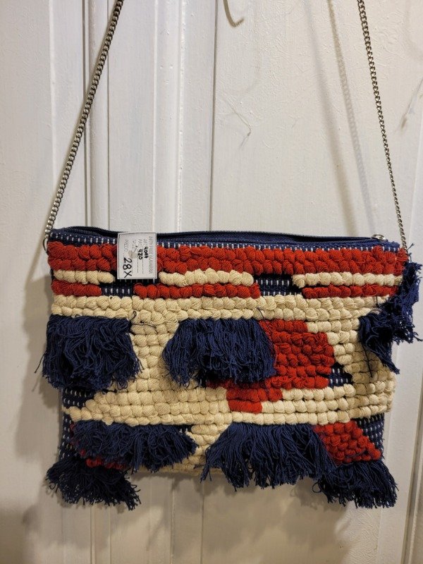 Producto - Bandolera SUITEBLANCO azul crudo y colorado EN SALE - PRECIO: 24X