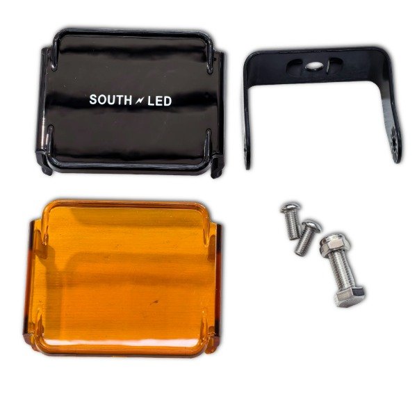 Producto - PAR DE FAROS SL-QUBE BLANCO CON APLIQUE AMBAR CHIP OSRAM PREMIUM - 3