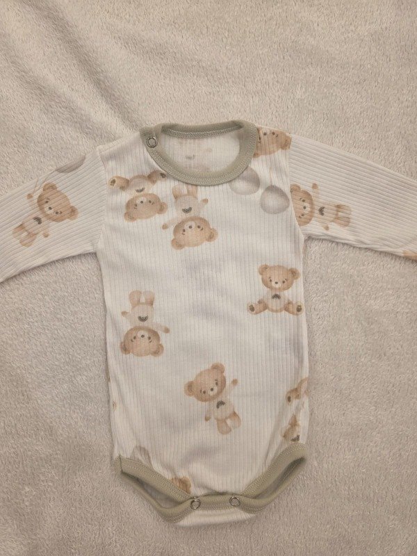 Producto - Conjunto de 3 Piezas para Bebé Body, Pantalón y Chaleco con Capucha - 3