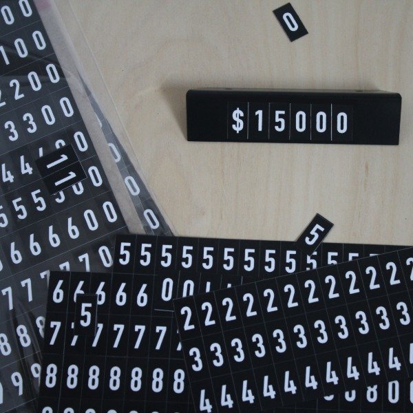 Producto - OUTLET Planchas imanes para precios 1x2 cms