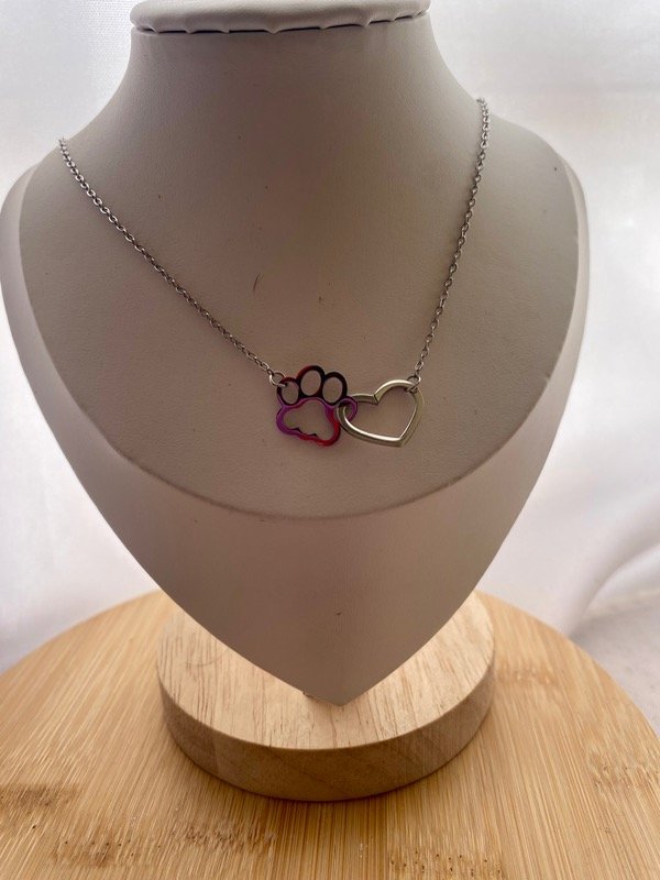 Producto - Gargantilla huellita corazon