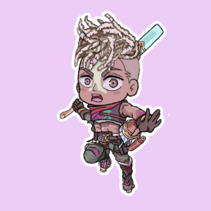 Producto - Stickers en Vinilo - Arcane - Ekko 3