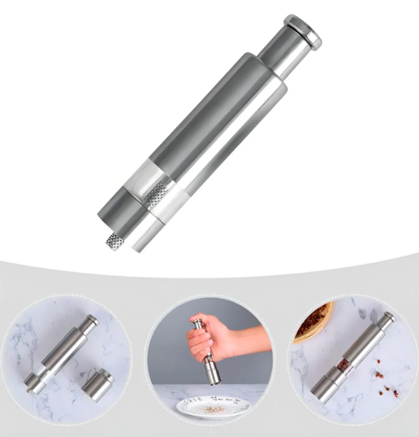 Producto - MOLINILLO HUDSON ACERO INOX C/BOTON