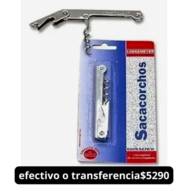 Producto - TIRABUZON MOZO COMBIN.LOEKEMEYER