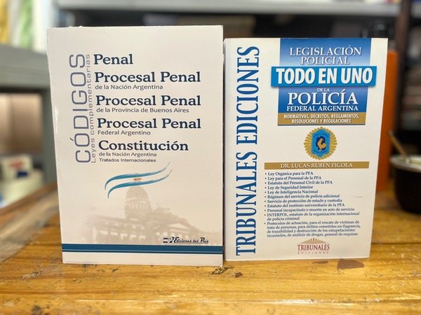 Producto - Oferta Policial penal x4 + legislación policial