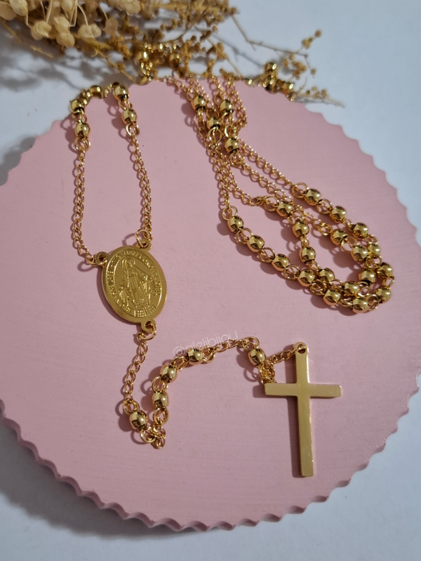 Producto - Rosario 4 mm (dorado)