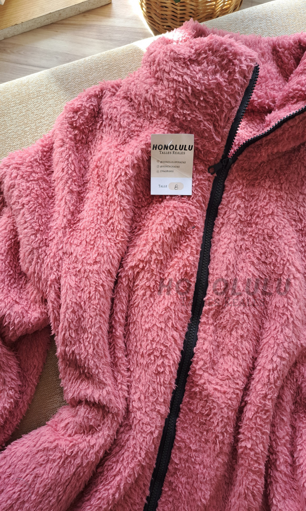 Producto - Campera Peluche Rosa - 1