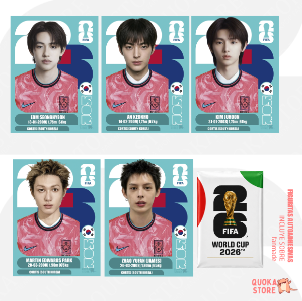 Producto - Pack Figuritas CORTIS KOREA - FIFA World Cup 2026