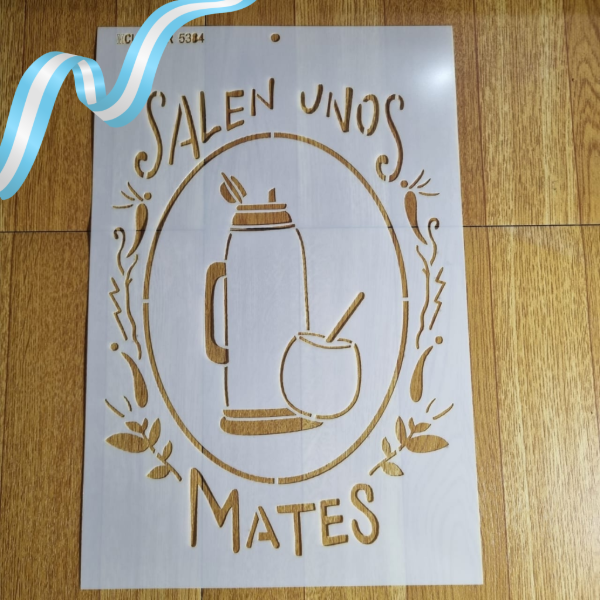 Producto - St 5384 de 20x30 cm Stencil Frase termo y mate