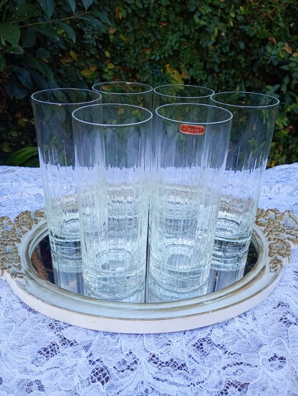 Producto - Juego de 6 vasos de cristal largos - 5