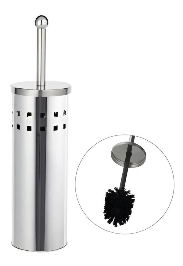 Producto - ESCOBILLA PARA BAÑO DE ACERO INOXIDABLE