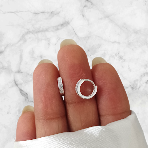 Producto - Aros argollas cubic 8mm PL 300052