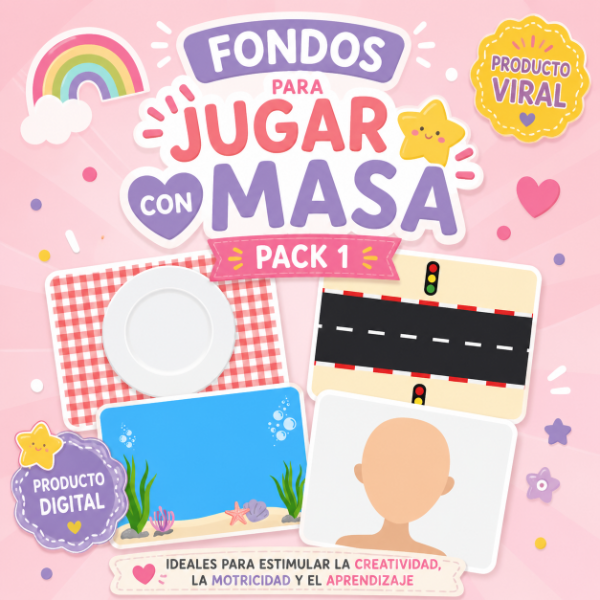 Producto - Fondos para Jugar con Masa Pack 1 IMPRIMIBLE