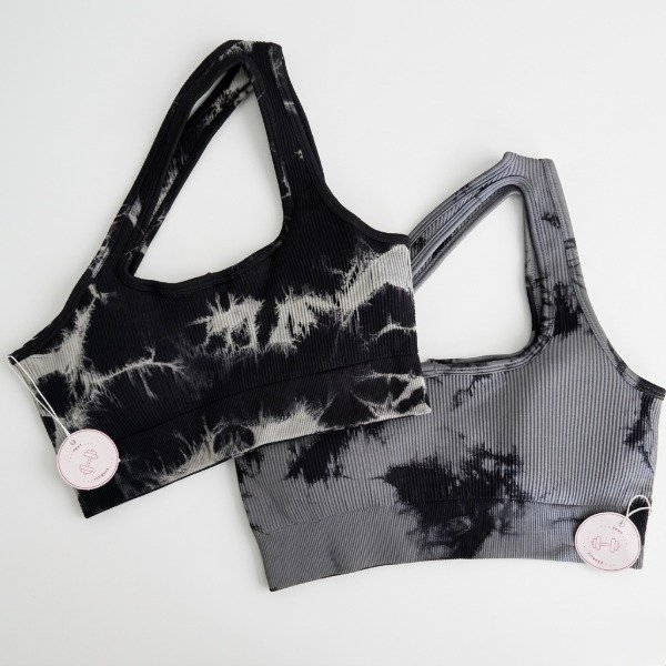 Top aten a batik unilateral gris