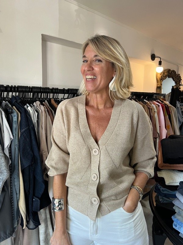 Producto - Cárdigan import brillos