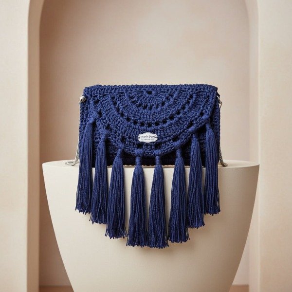 Producto - Medianoche  Clutch Azul Noche