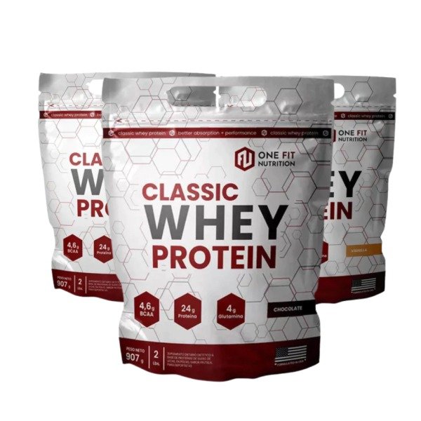 Producto - Whey Protein Doypack 2 LB x3 - One Fit