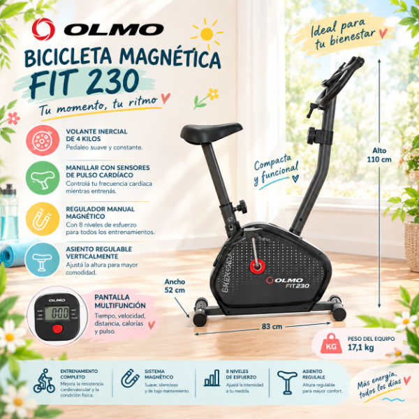 Producto - BICICLETA MAGNÉTICA FIT 230 OLMO