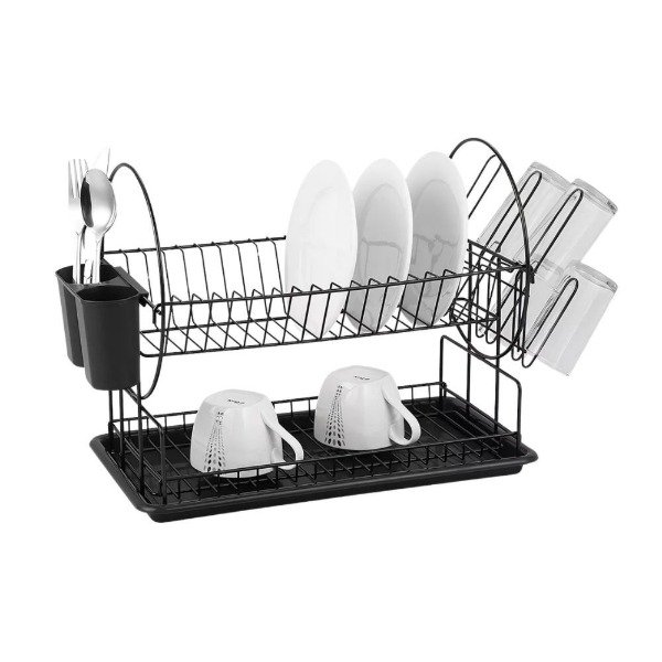 Producto - ESCURRIDOR 2NIVELES NEGRO A1224