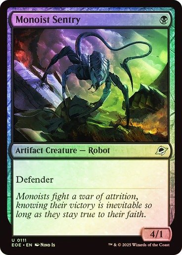Producto - Monoist Sentry Foil  Edge of Eternities
