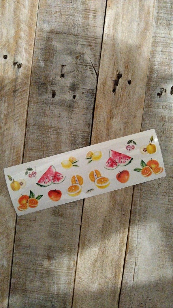 Producto - UV Tiras 8x28cm Frutas #1