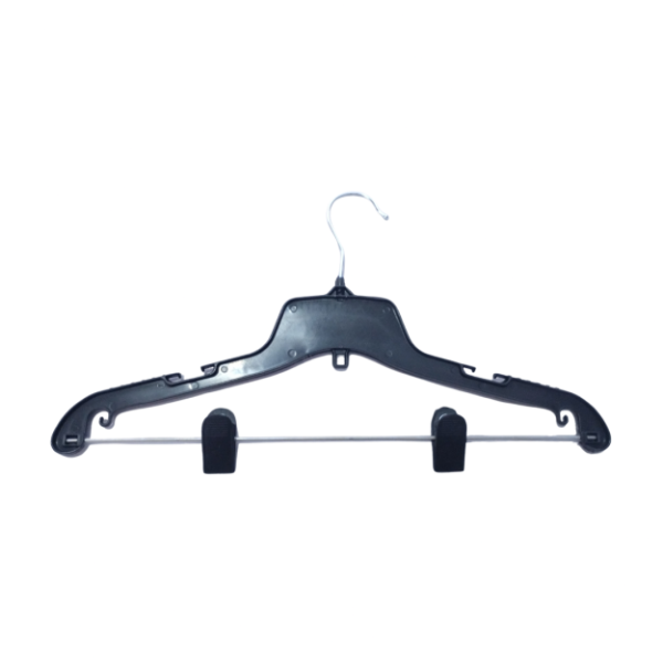 Producto - PERCHA NEGRA ADULTO CON BROCHE 41 CM