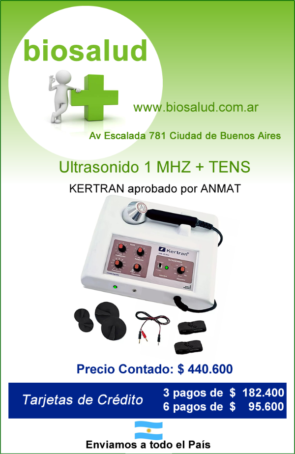 Producto - ULTRASONIDO DUAL 1 MHZ con TENS KERTRAN