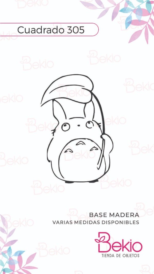 Producto - Sello Cuadrado 305 - Totoro