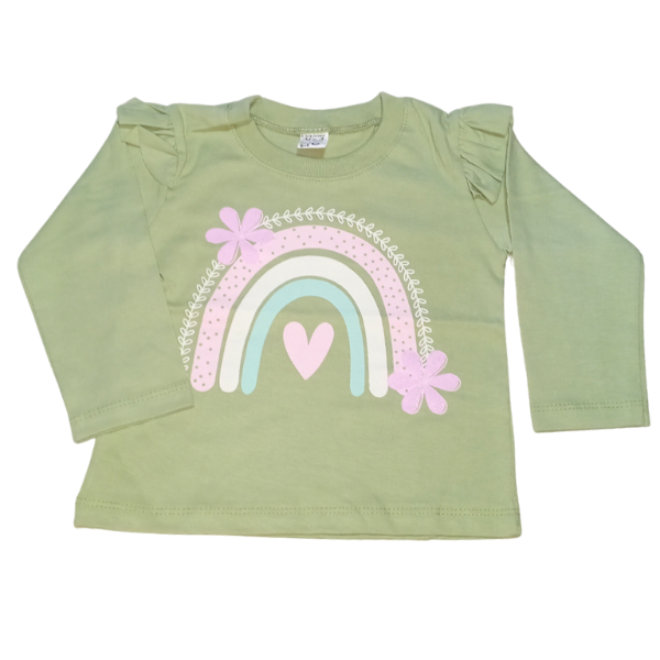 Producto - Remera arcoiris verde