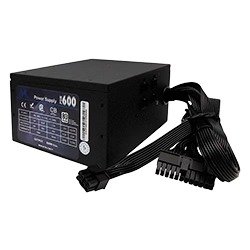 Producto - Mtek PSR-600 ATX 600W 80 Plus PFC Activo Semi Modular Bivolt - Negro