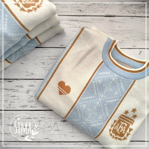 Producto - Buzo Bremer Argentina con Beige ADULTO