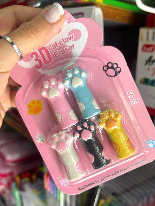 Producto - Set Goma Patas Gatito x5