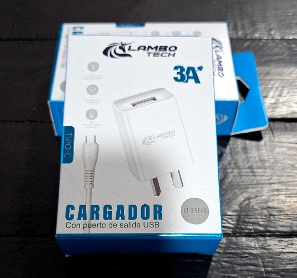 Producto - Cargador Completo Tipo USB  a C de 3A Lambo Tech