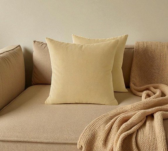 Producto - Set 2 Almohadones 40x40cm Arena - 0