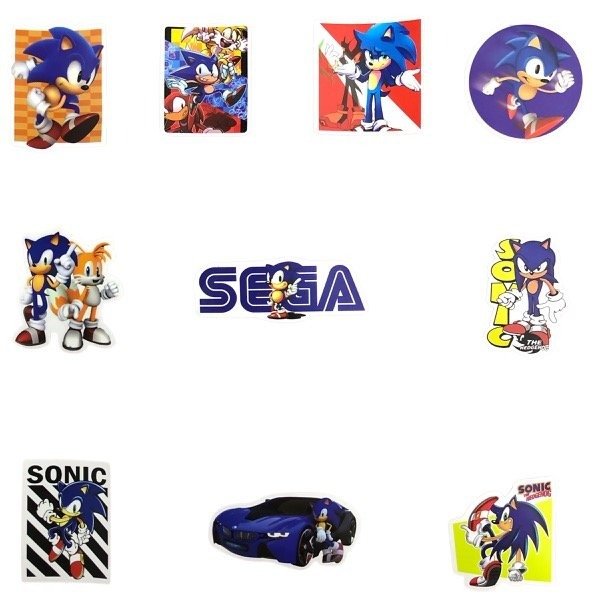 Producto - Stickers Sonic The Hedgehog Pack x 50 unidades - 1