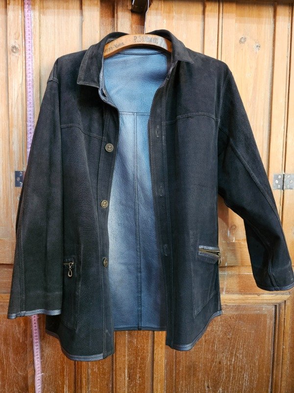 Producto - Campera de Cuero Reversible t.L