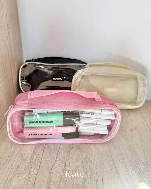 Producto - Cartuchera universitaria transparente