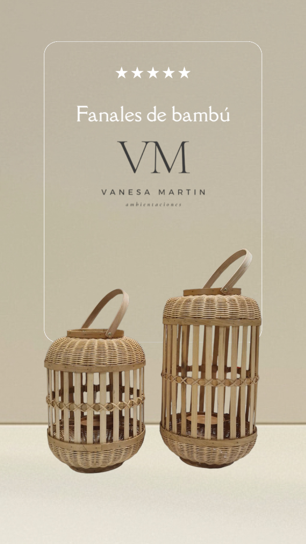 Producto - Fanal de bambú 40/50cm c/u