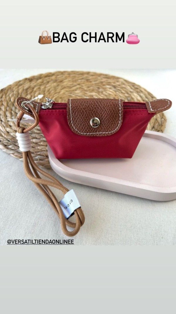 Producto - Bag charm llavero monedero mini bag bordo