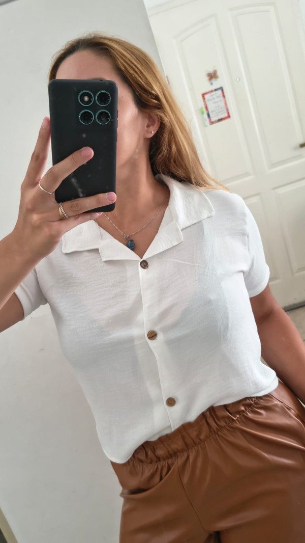 Producto - Camisa lino blanca