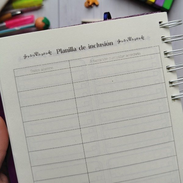 Producto - Agenda A5 Docente - 8
