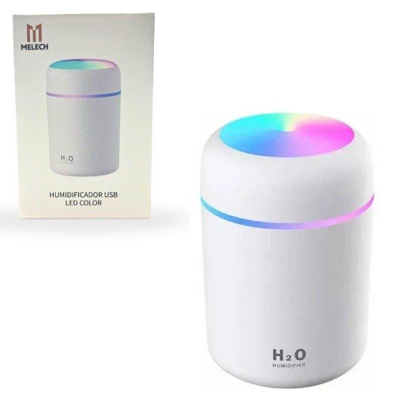 Producto - Humidificador Difusor USB Melech H2O Con Luces LED De Colores