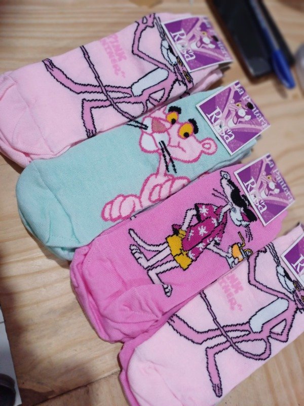 Producto - Docena surtida soquetes temática/ Pantera Rosa